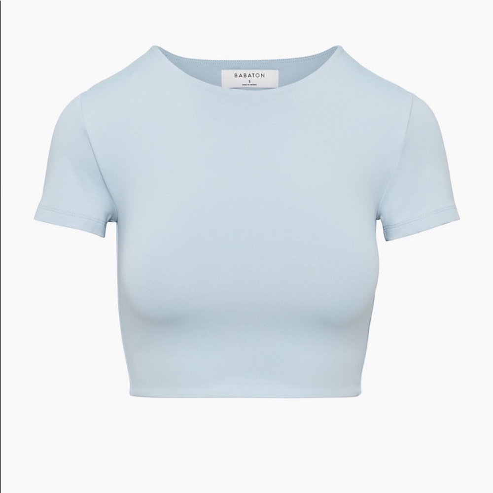 Aritzia Babaton Contour Crew Crop Tee
